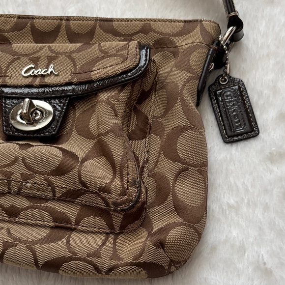 Coach Signature Tan Crossbody Bag - Picture 2 of 9